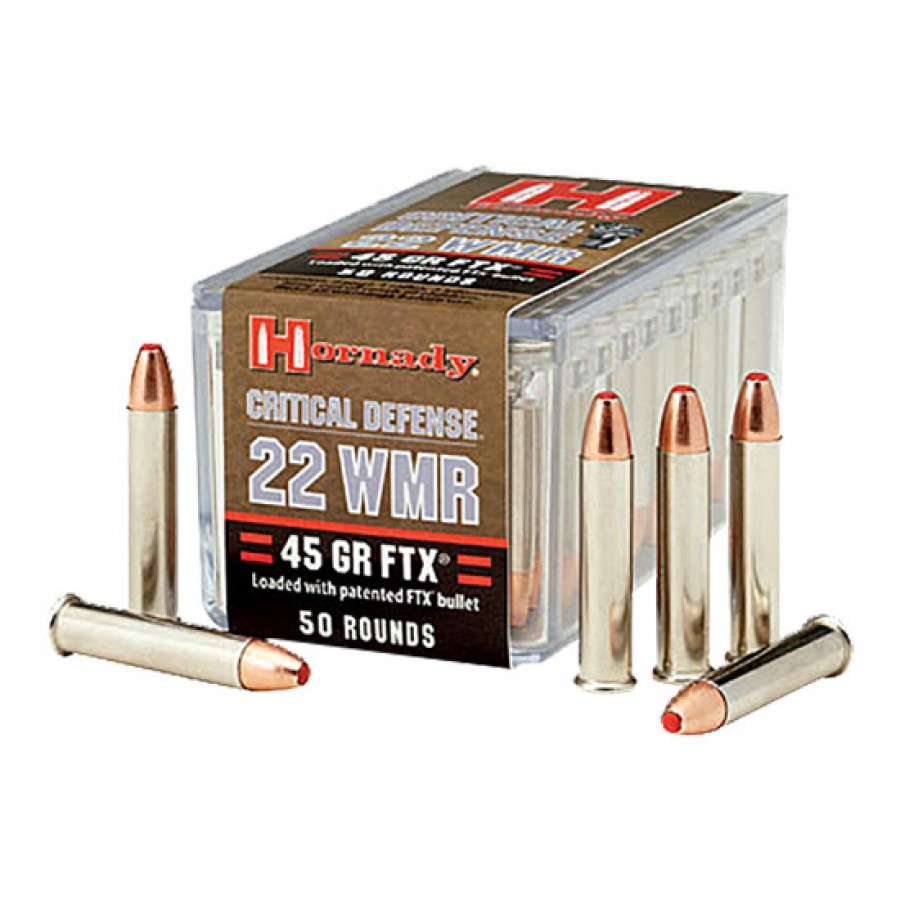 Hornady 22mag 45gr Ftx Critical Defense 50rds Liberty Sport And Pawn 3885