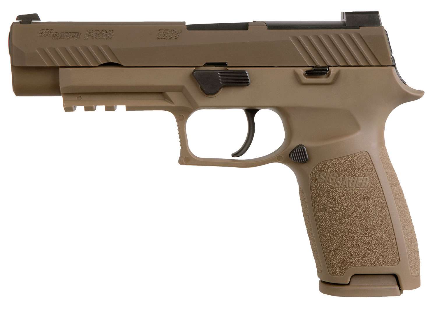 Sig Sauer 320F9M17MS10 P320 M17 9mm Luger 4.70" 10+1 Coyote Stainless Steel PVD Coyote Polymer Grip