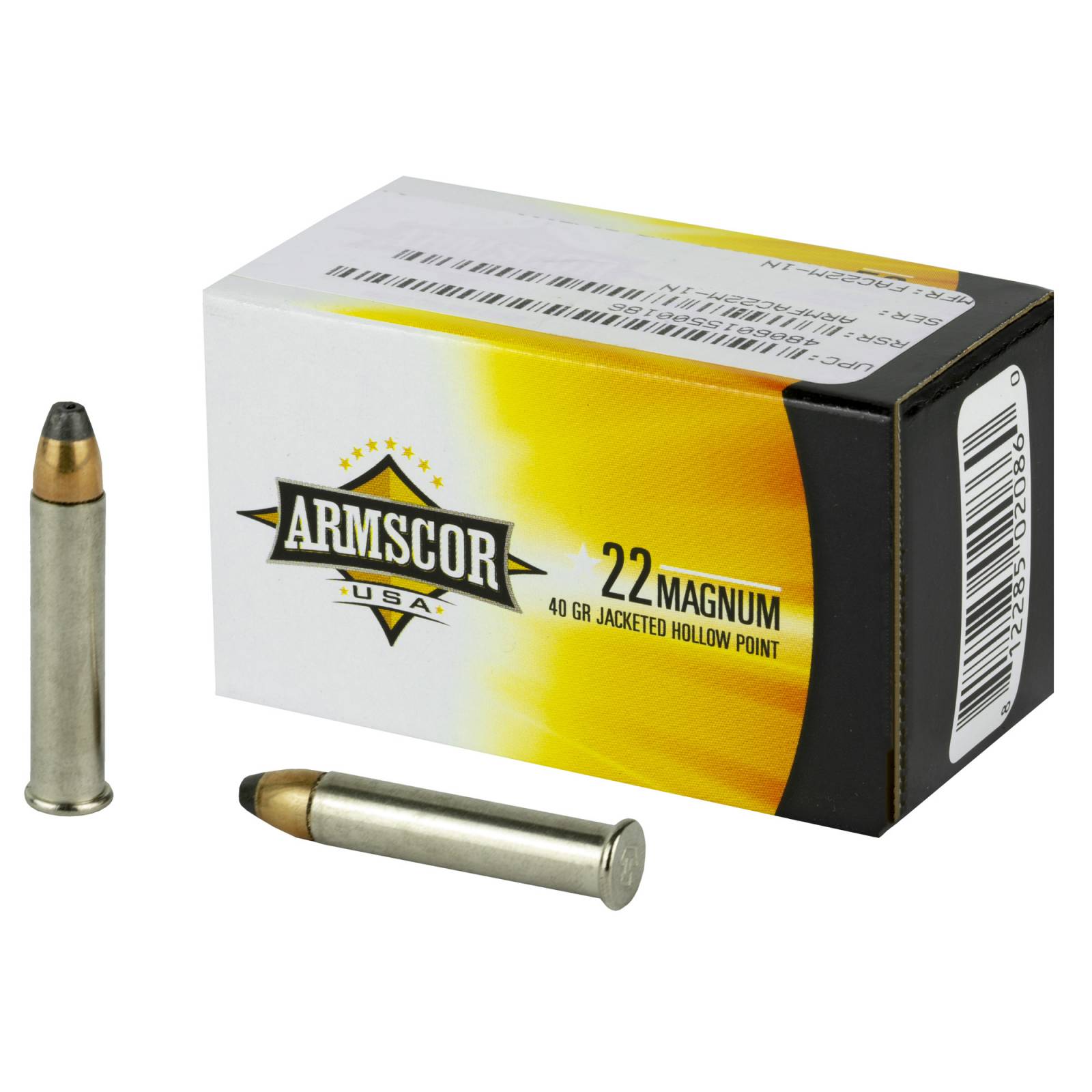 Armscor 22 Wmr Ammo 40 Grain Jhp 50 Rounds Supreme Arms 5932