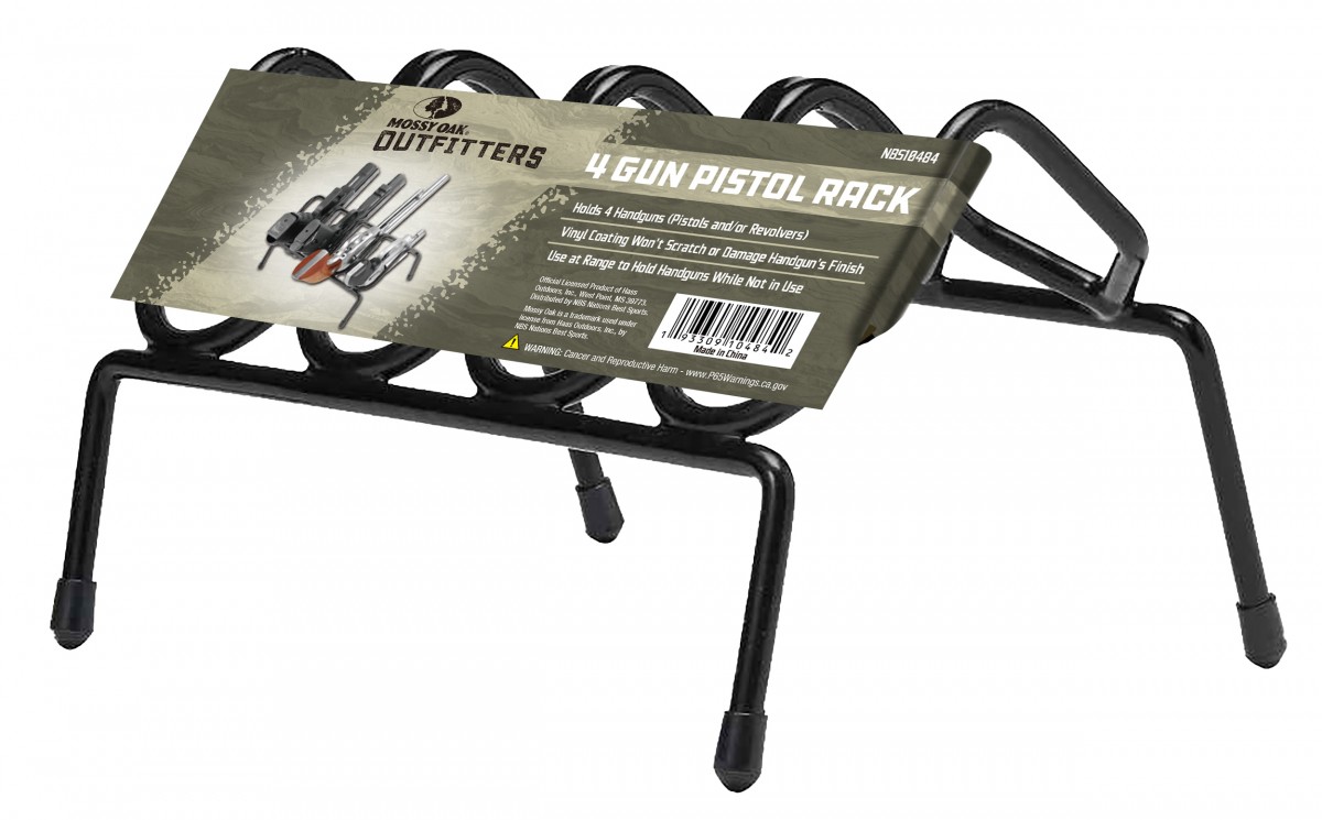 Mossy Oak Outfitters NBS10484 4 Gun Pistol Rack | SHOOTERS CHOICE SC