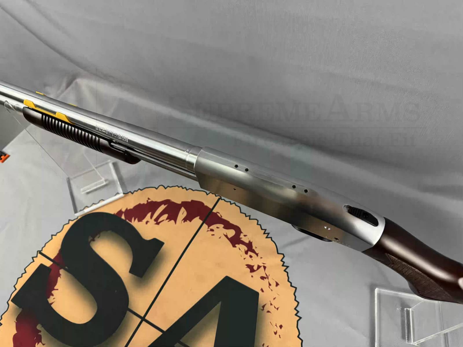Mossberg 590 Security 12 Gauge Walnut Chrome | SUPREME ARMS