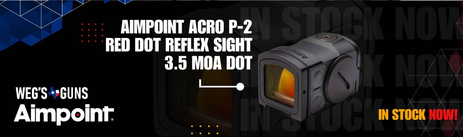 1Aimpoint ACRO P-2 Red Dot Reflex Sight 3.5 MOA Dot