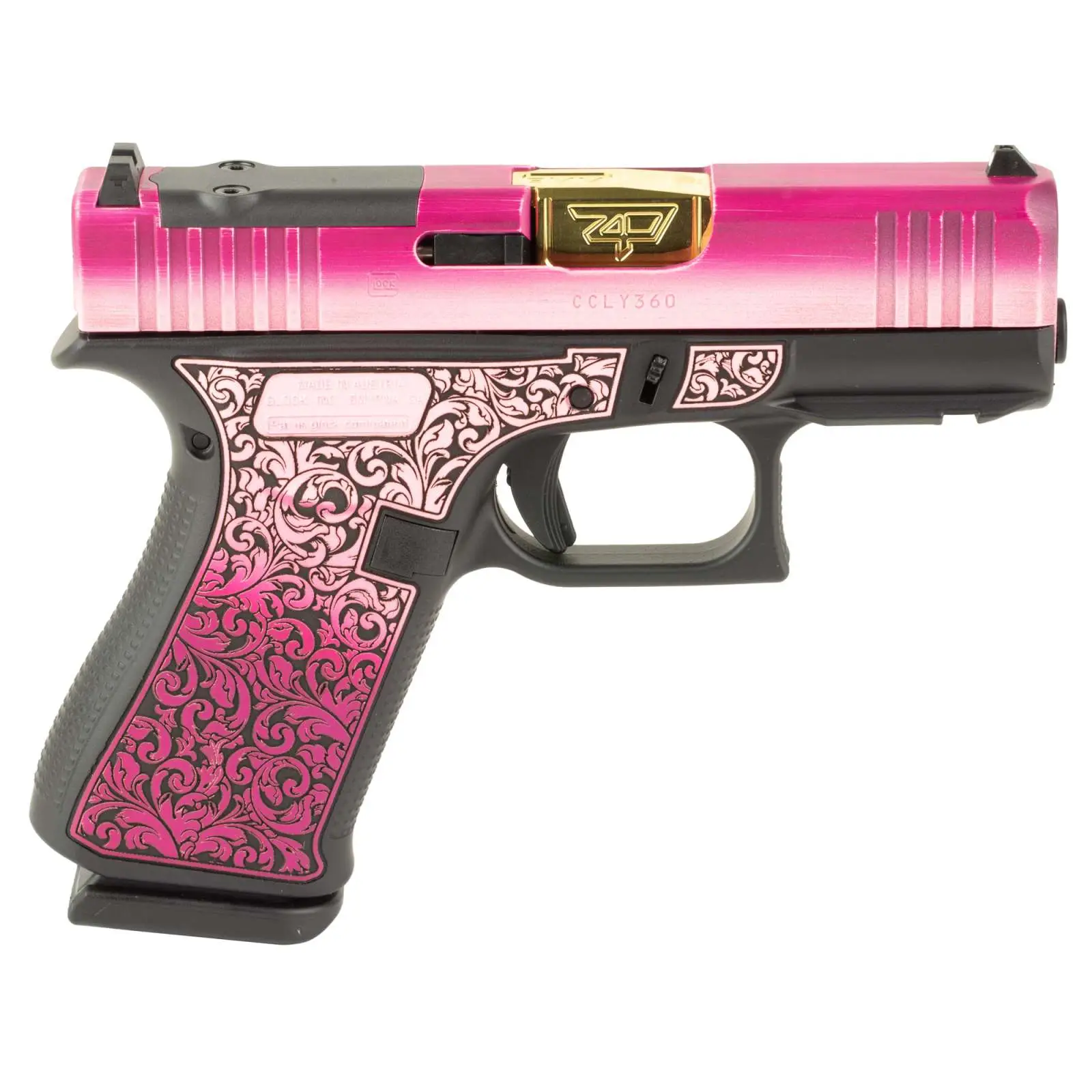 GLOCK 43X 9MM 10RD MOS FS LADY BUG | Glockmeister