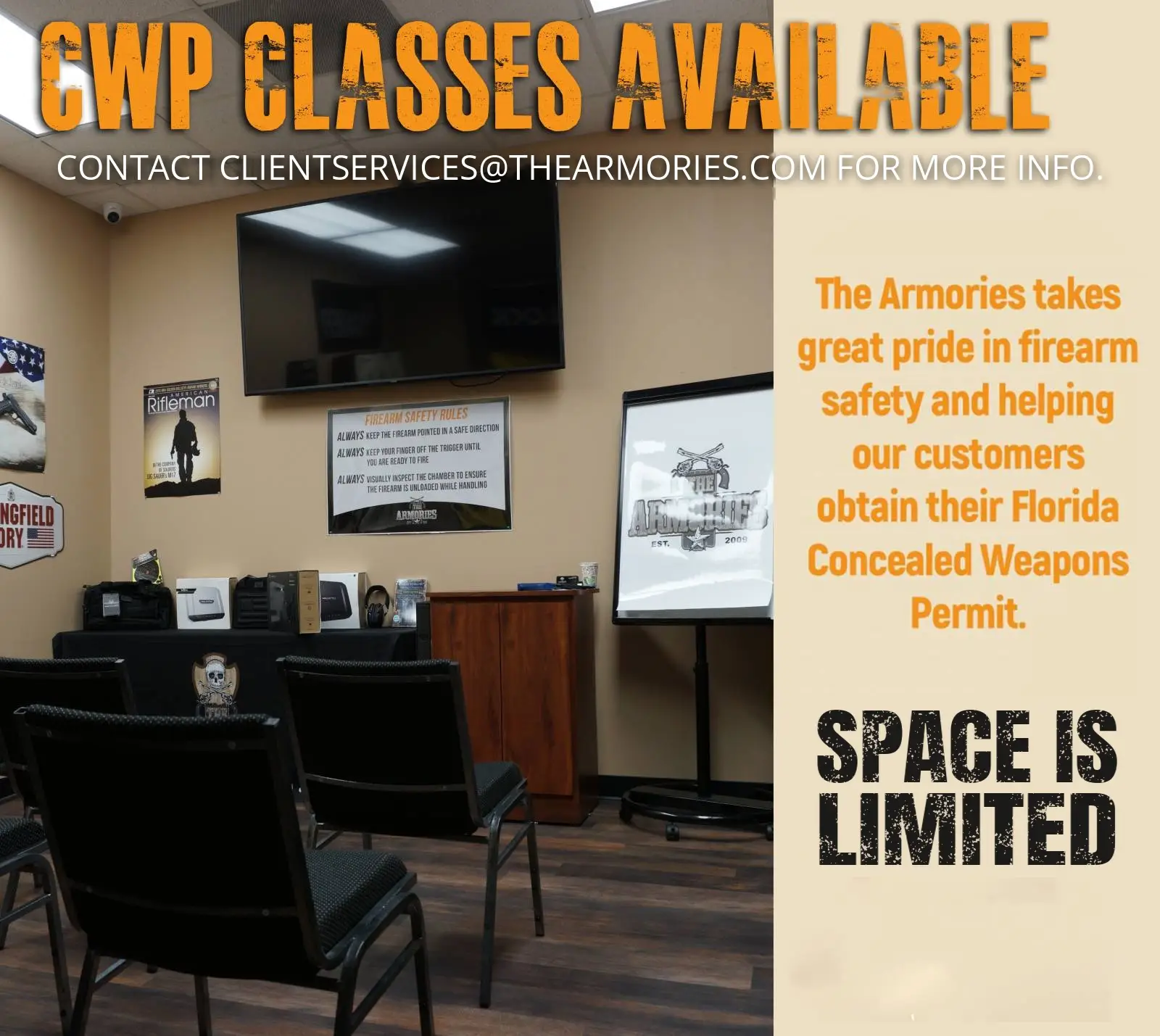group conealed weapon classes now available