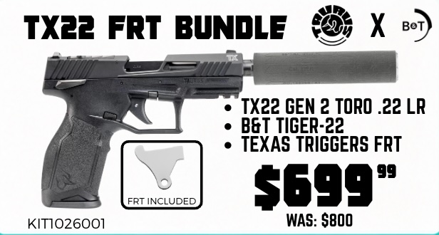 Taurus TX22, B&T Tiger, & Texas Triggers FRT Kit | SHOOTERS CHOICE SC