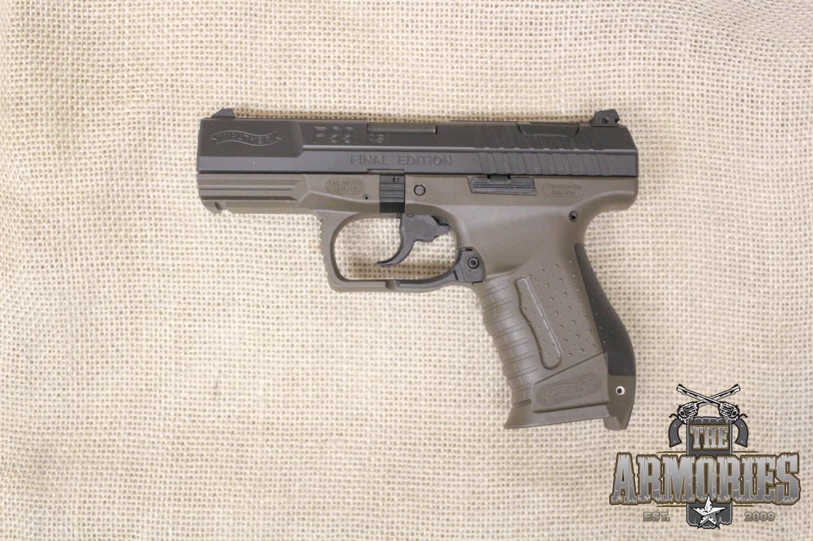 Walther P99 Final Edition 9mm 4” Black/OD Green Preowned ..-img-1