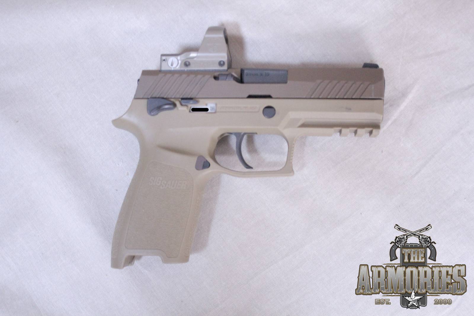 Sig Sauer P320 M18 9mm Coyote Tan w/ Optic Preowned .-img-2